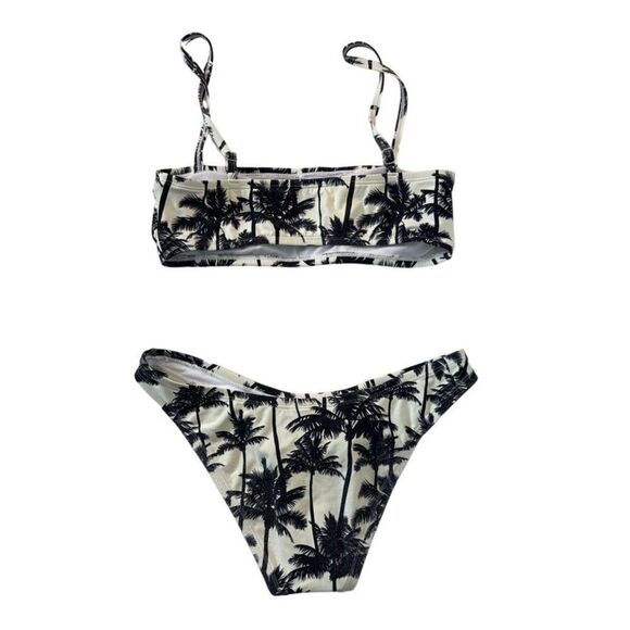 Stylish Womens Palm Tree Print Bikini Set - Size S - Picture 5 of 5